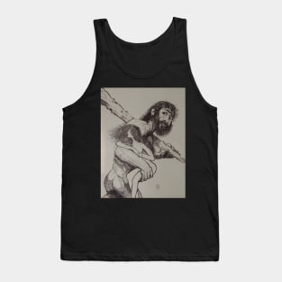 Caveman Carries Woman Tank Top